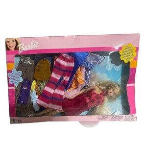 Barbie Fashion 2000 Gift Pack Doll + 32 Pieces Outfit Shoes #68073 Vintage RARE